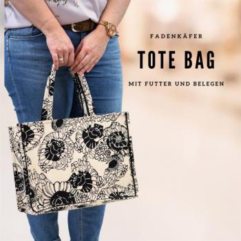 Fadenkäfer Papierschnittmuster Tote Bag